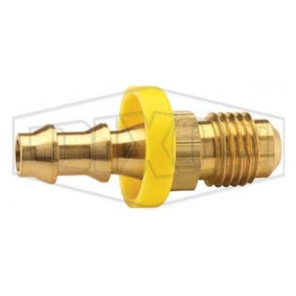 Dixon Hose Barb, 1-1/16-14 x 3/4 in Nominal, MUNF x Hose Barb, Brass, Domestic 2821217C - main